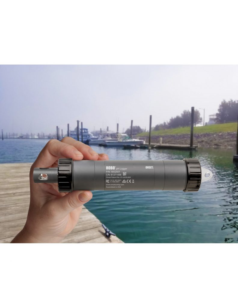 Registrador de datos HOBO Bluetooth para pH y Temperatura